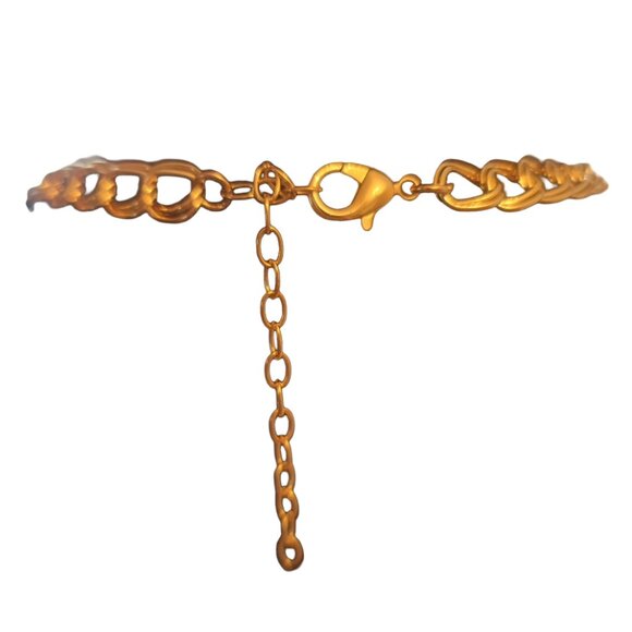 Faux Pearl Gold-toned Necklace w/lobster claw adjustable clasp.  Brand New. - Picture 6 of 6